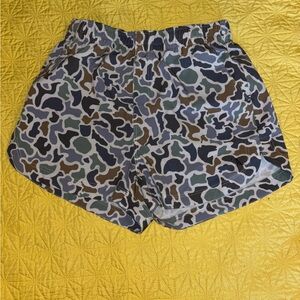 Camo Print Women's Athletic Shorts